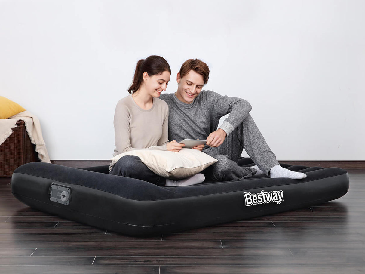 BESTWAY Airbett Tritech 30 cm Full 191 cm Schwarz