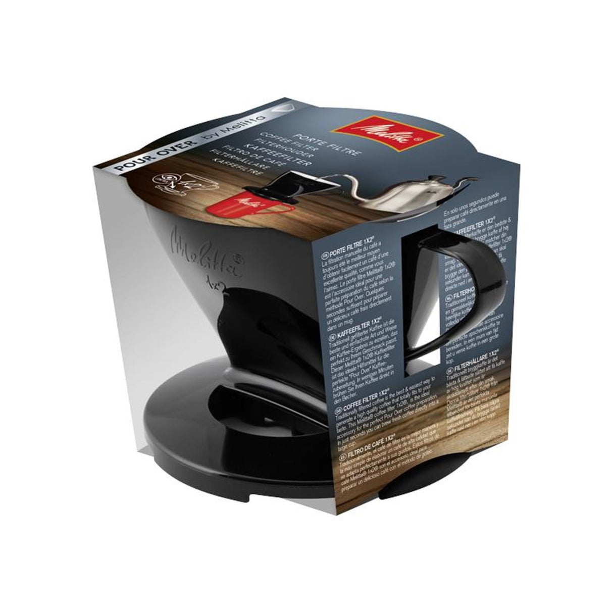 Melitta coffee filter black 1x2