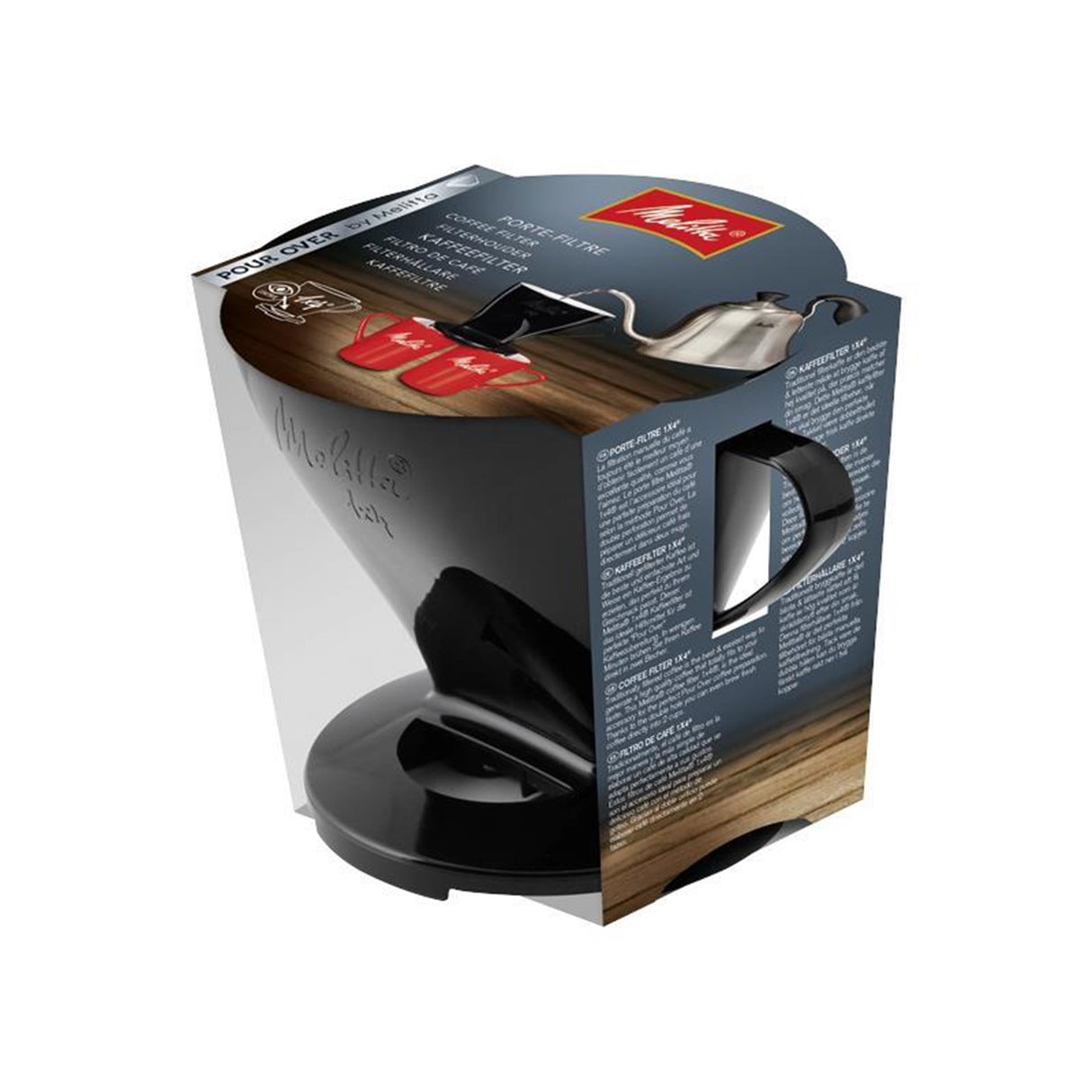 Melitta coffee filter black 1x4