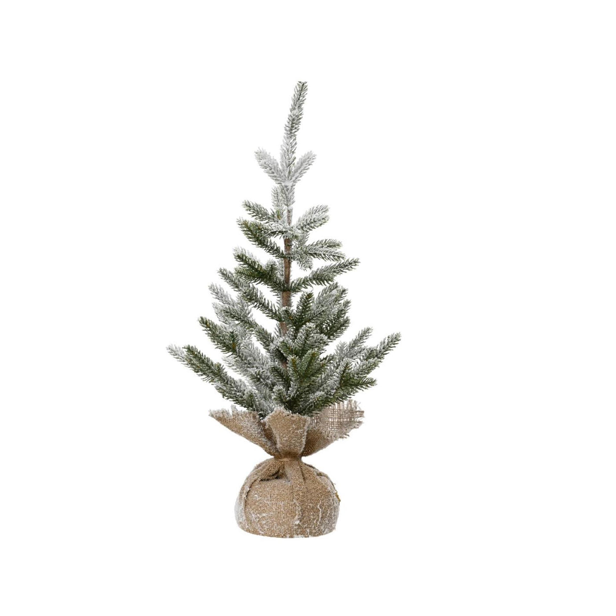 Decoris kënschtleche Chrëschtbeemchen mat Schnéi ø30xh60cm