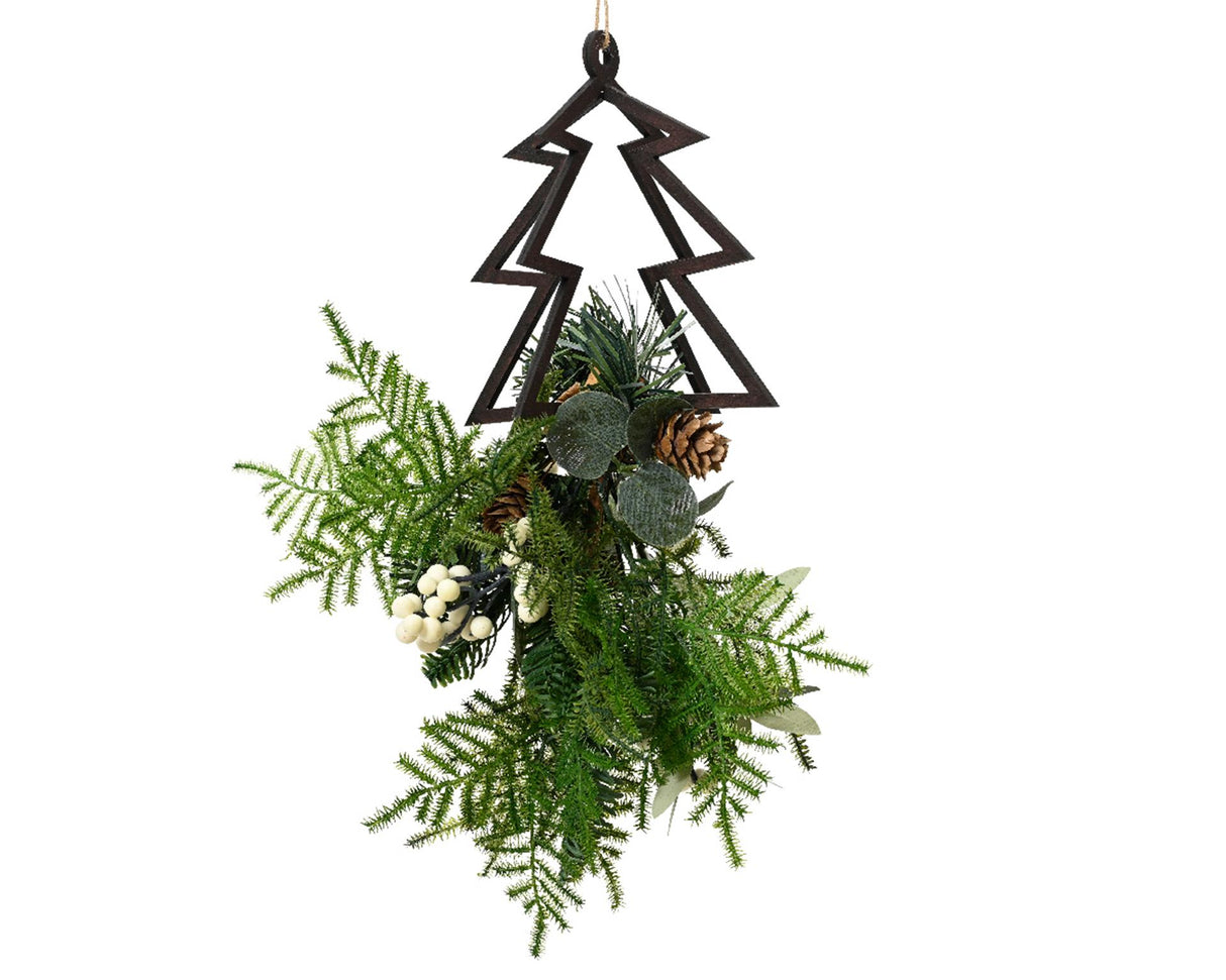 Decoris Chrëscht Pendant mat Chrëschtstéck h26cm