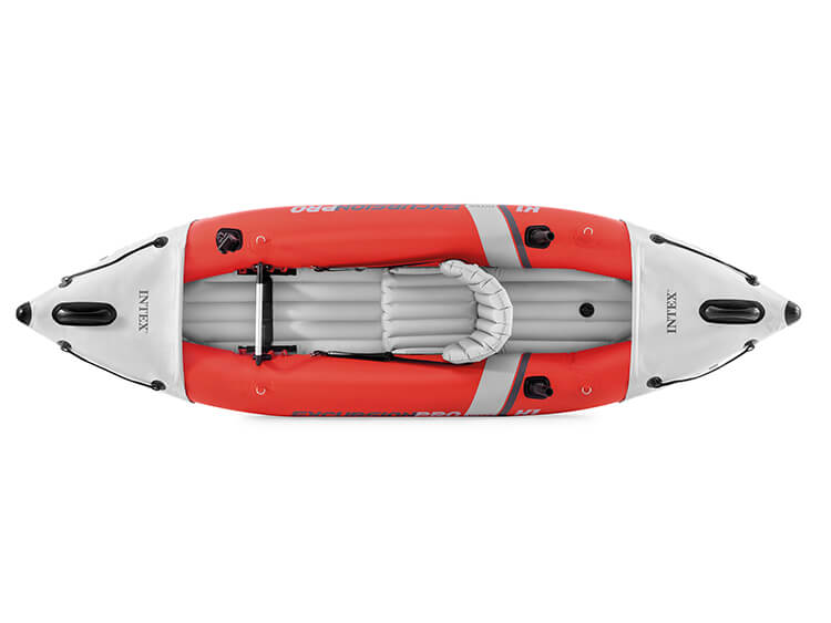 Intex Opblaaskajak Excursion K1 305 cm vinyl rood 3-delig