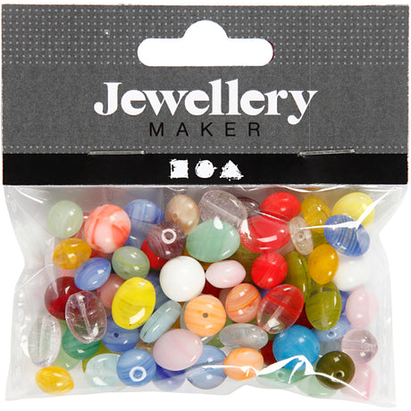 Https: www.cchobby.nl glass-beads-round-oval-circle-d-6-13-mm-hole size-0-5-1-5-mm-various-colors-60-gr-1-box