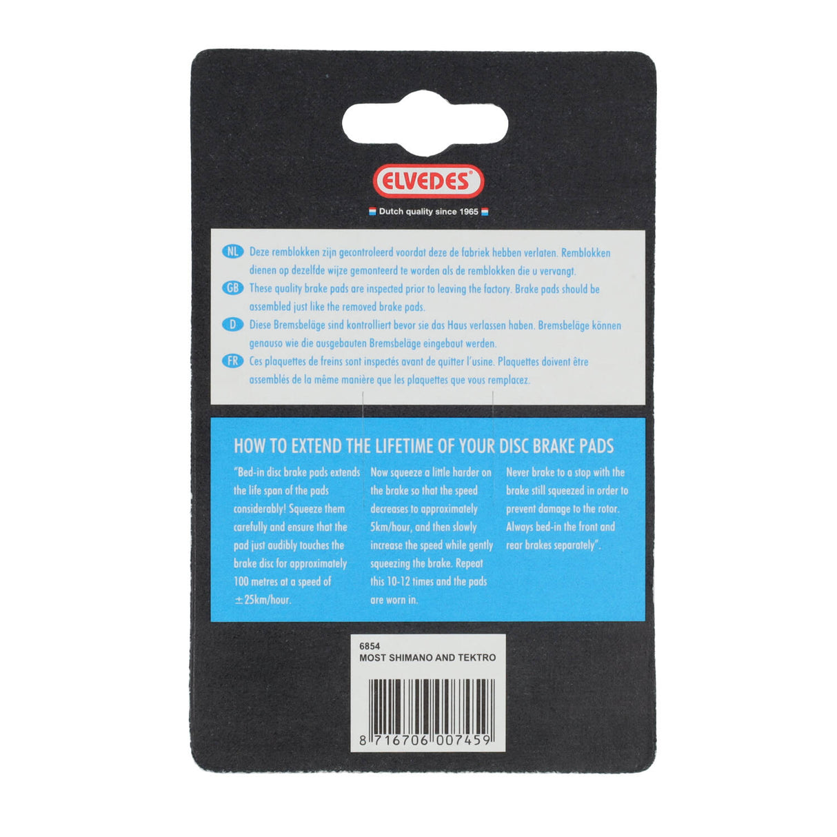 Disc brake pads Elvedes organ. shimano