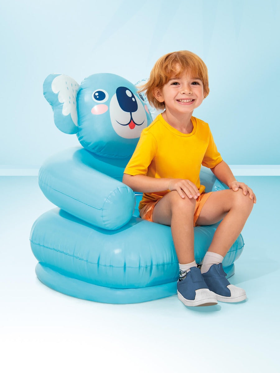 Chaise high Intex «Animal» bleu