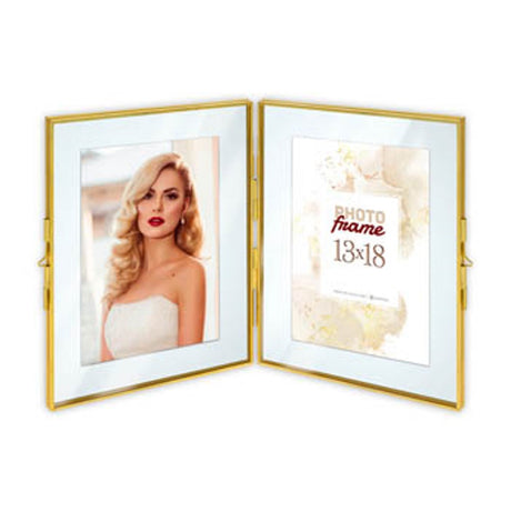 Photo Frame FOTORE XF8246 Bruxelles Gold 2x 10x15 cm