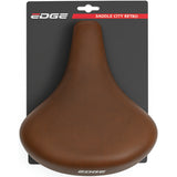 Edge bicycle saddle city retro - dark brown (on card)