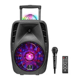 Idance boombox with light and wheels and micro