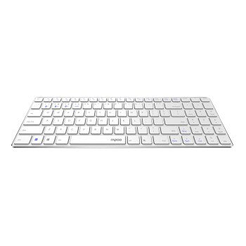 Rapoo 9300M Multimodus Wireless Ultrasse Lim Desktop Combo Zestaw Qwerty White