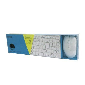 Rapoo Rapoo 9300M Multimodus Draadloze Ultraslanke Desktop Combo Set QWERTY Wit