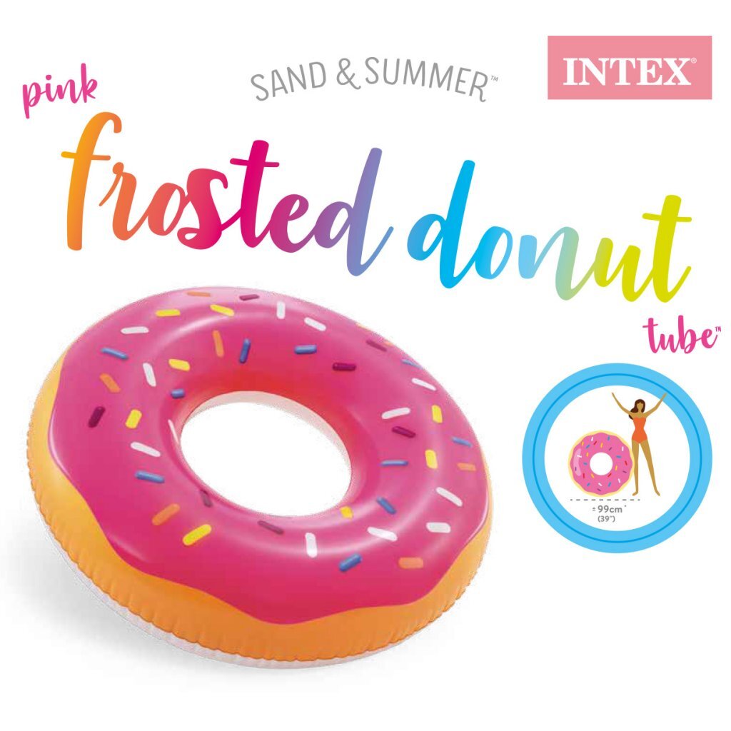 Intex rosa Donut Schwammband