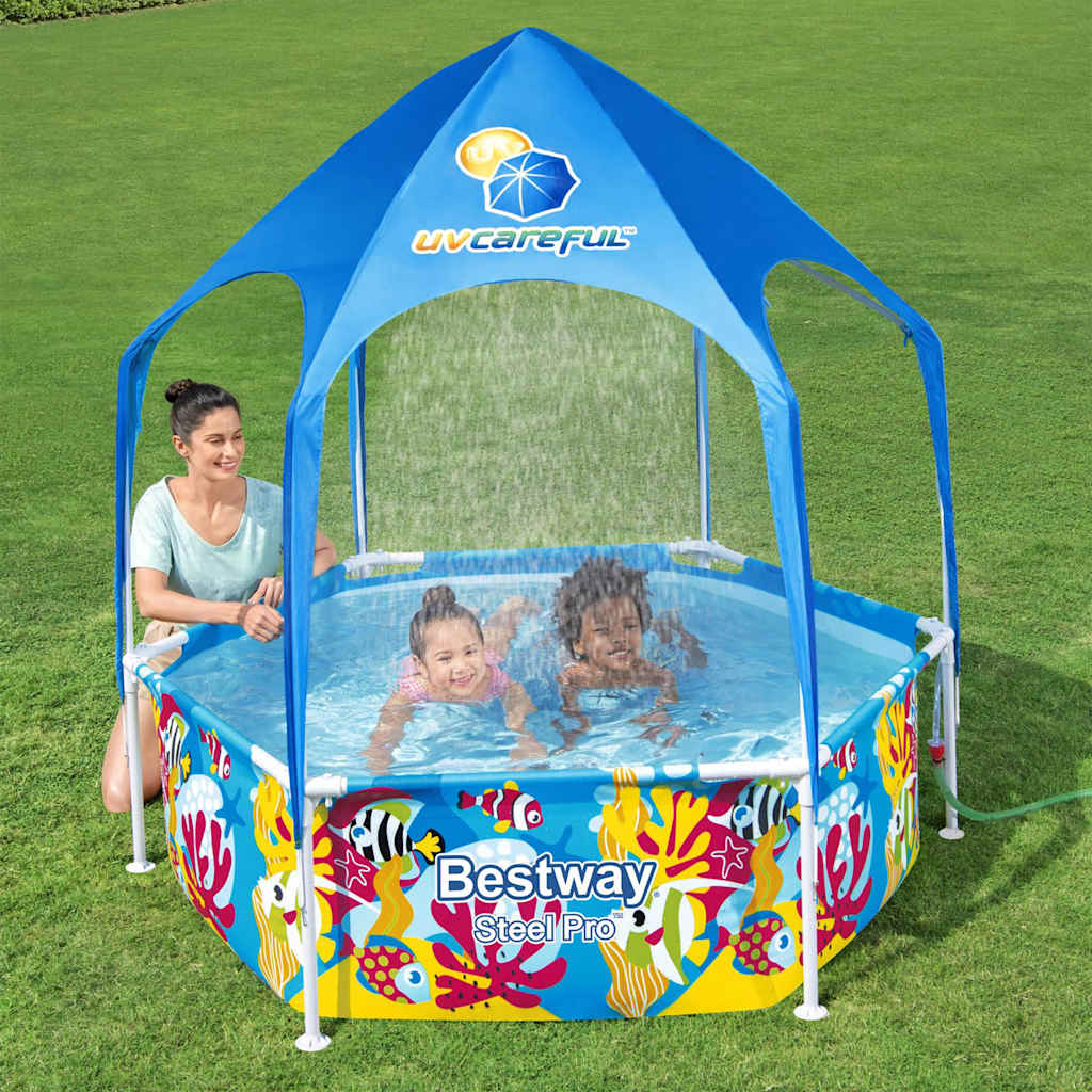 Bestway para la piscina para niños acero UV cuidadoso sobre el suelo 183x51 cm