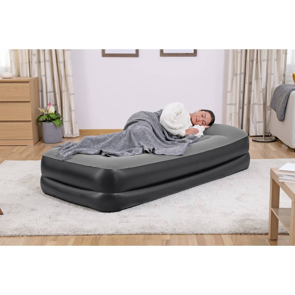 Bestway Airbed trukket med bygget luftpumpe 191x97x46 cm