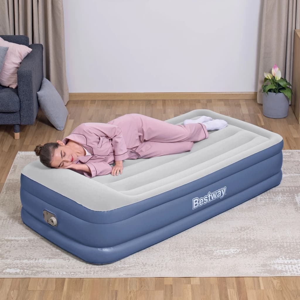 Bestway Airbed Tritech 46 cm Twin Blue Grey