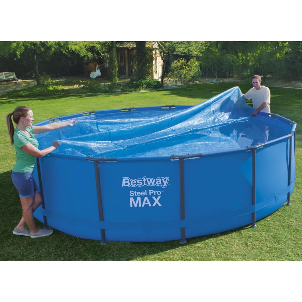 Bestway Tapa de la piscina FlowClear Round 462 cm Azul