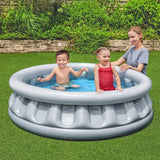 BESTWAY Blasable Swimmingpool 152 x 33 cm silberfarben 3+