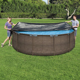 Couverture de la piscine Bestway FlowClear 366 cm