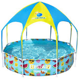 Bestway Børns swimmingpool stål UV omhyggelig over jorden 244x51 cm