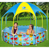 Bestway Børns swimmingpool stål UV omhyggelig over jorden 244x51 cm