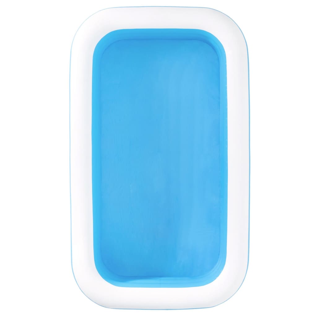 BESTWAY FAMILY SWIMMING POOL RECTANGULY GUDSBAR 262X175X51CM Blå hvit