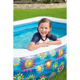 Bestway Børns swimmingpool oppustelig 229x152x56 cm blå