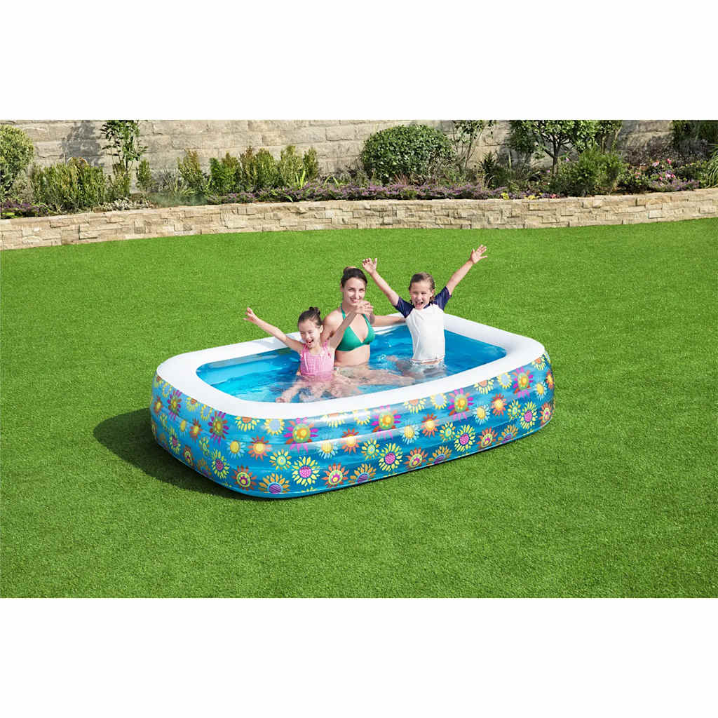 Bestway Børns swimmingpool oppustelig 229x152x56 cm blå