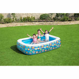 Bestway Børns swimmingpool oppustelig 229x152x56 cm blå