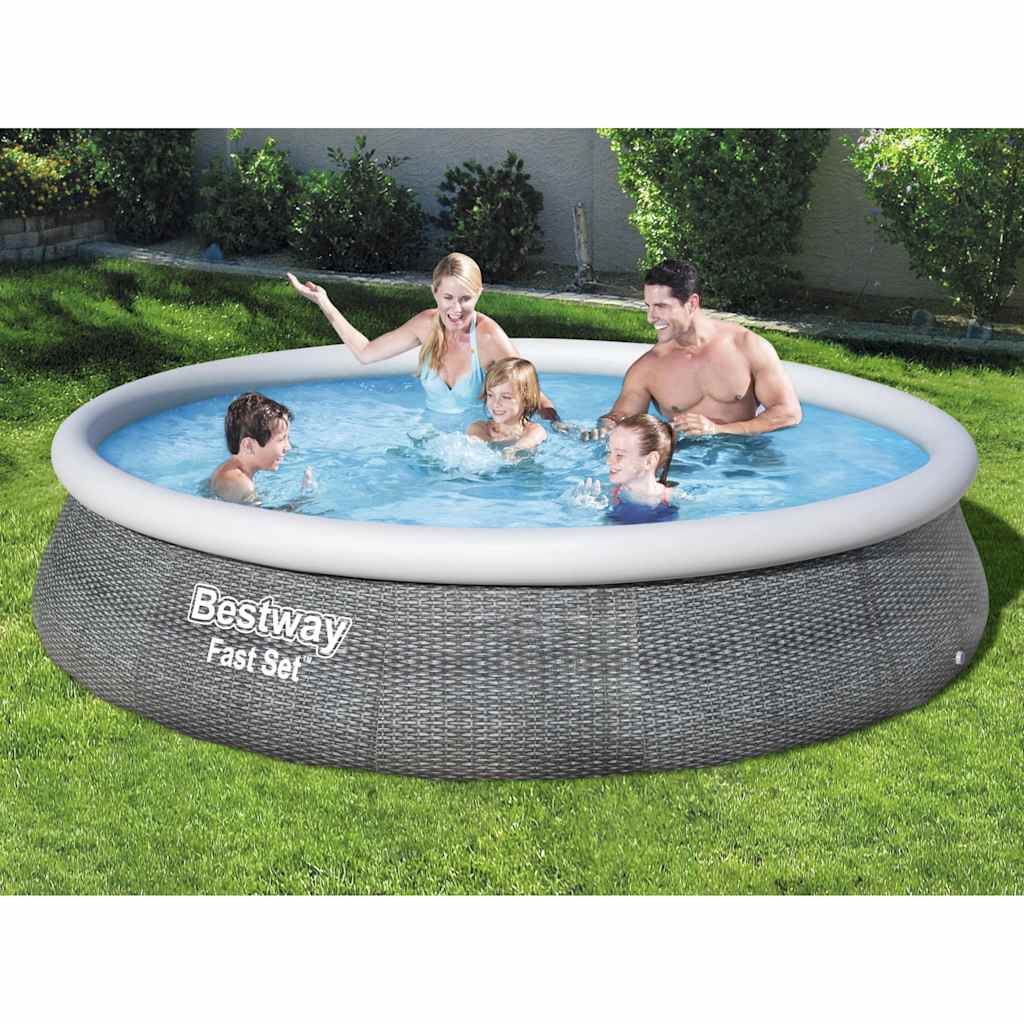 Bestway Fast Set Pool Pool Pool avec pompe gonflable 396x84 cm