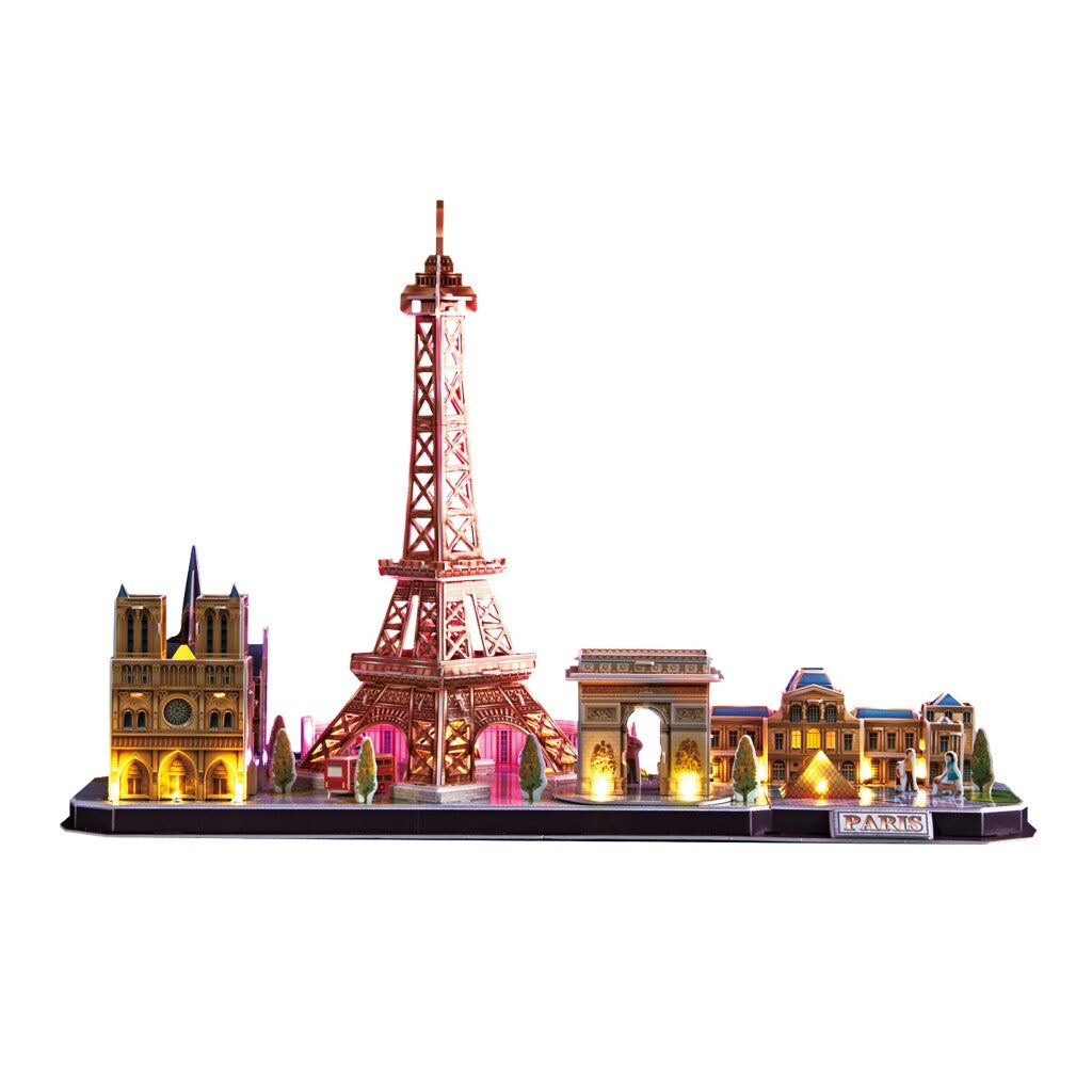 Cubic Fun 3D LED puslespil Paris 115 stykker