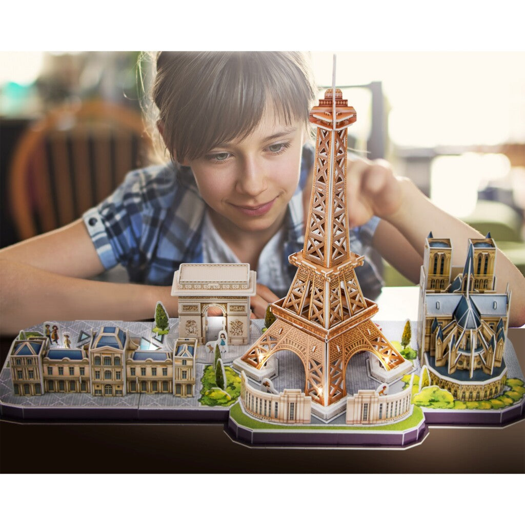 Cúbico Fun 3D LED LED París 115 piezas