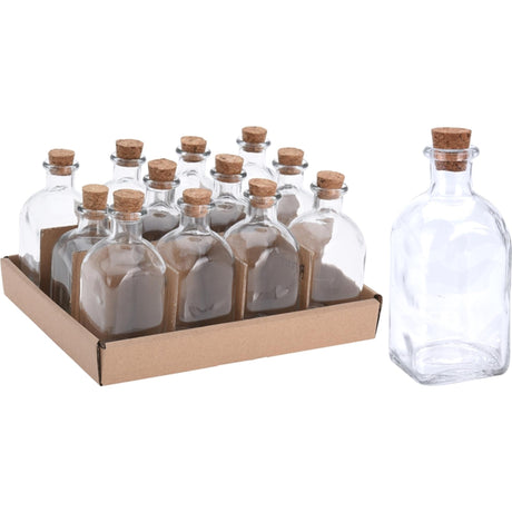 Výborná domácí skleněná láhev s korkem 120ml