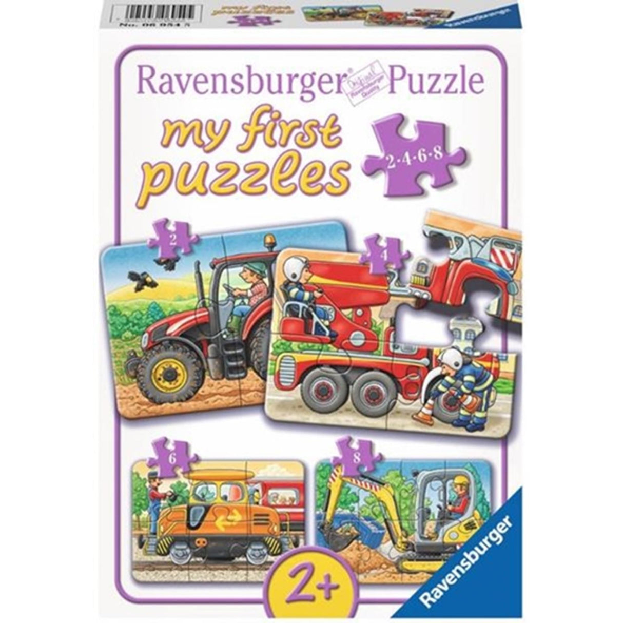 Ravensburger at work - my first puzzles -2+4+6+8 pieces - children's puzzle