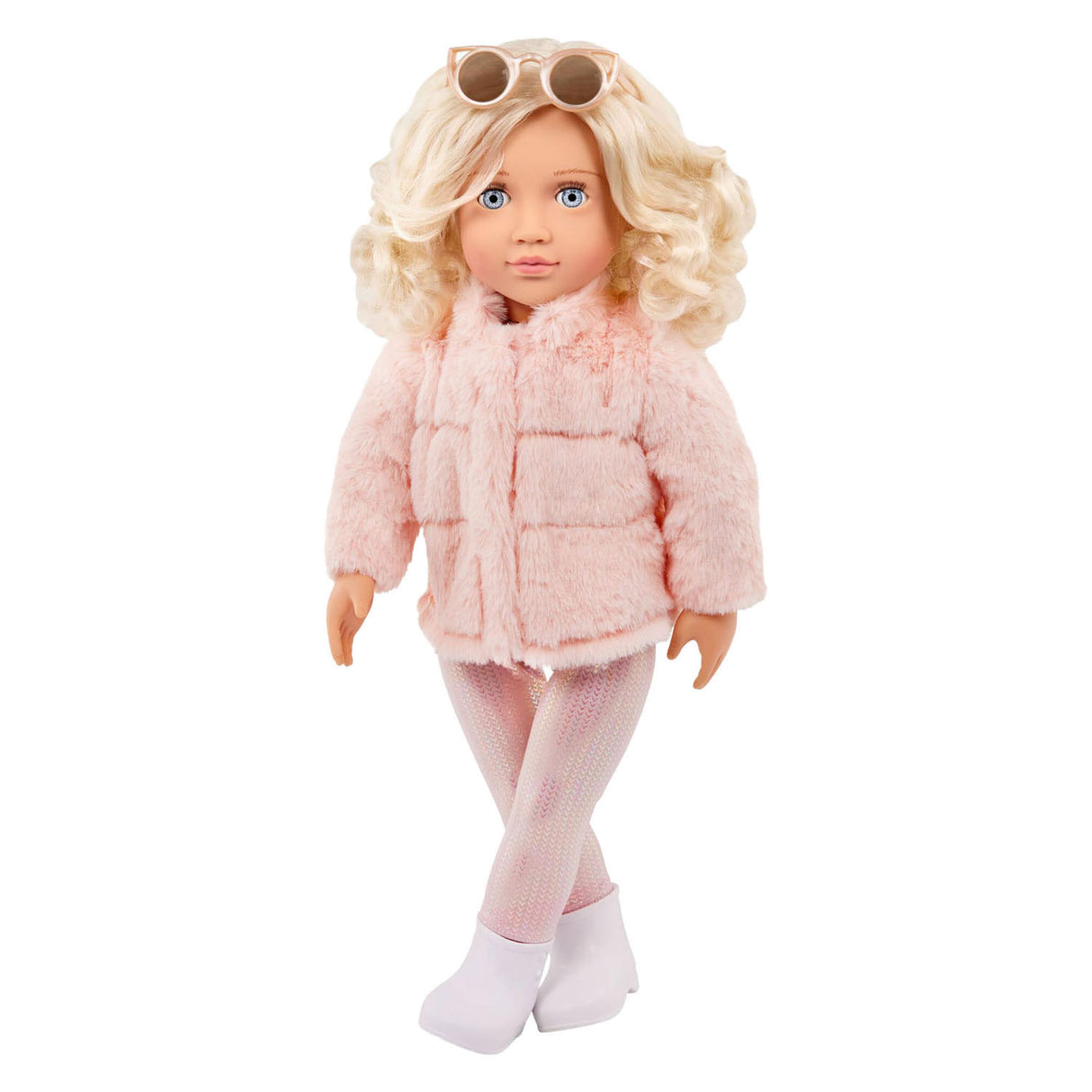 Our generation ava pop met bontjas - 46cm