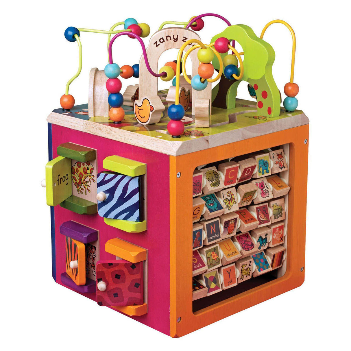 Zany zoo activity cube - 35x35x46cm