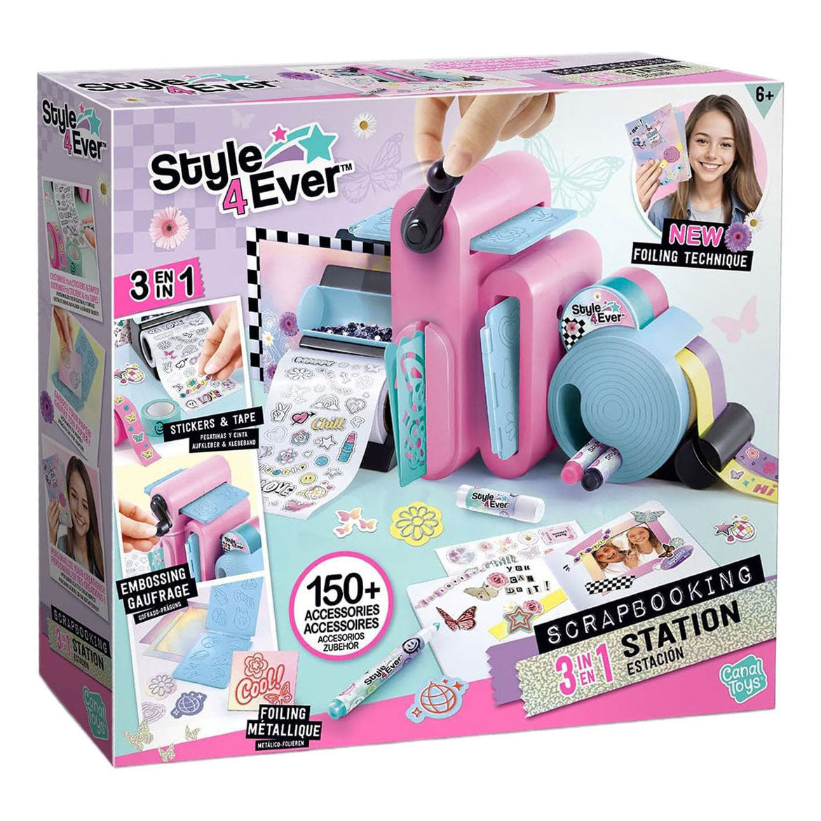 Conjunto de artesanato 3 em 1 para scrapbooking Style 4 ever