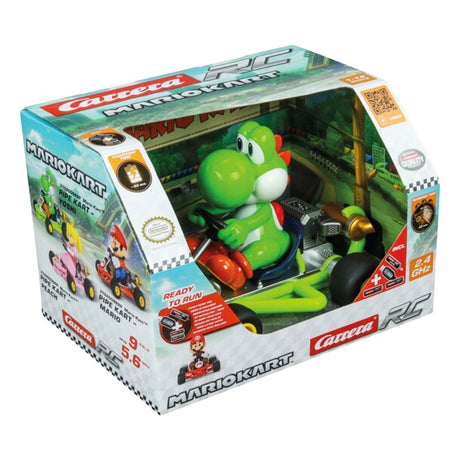 Carrera rc mario pipe kart automobilių lenktynės yoshi - 1:18