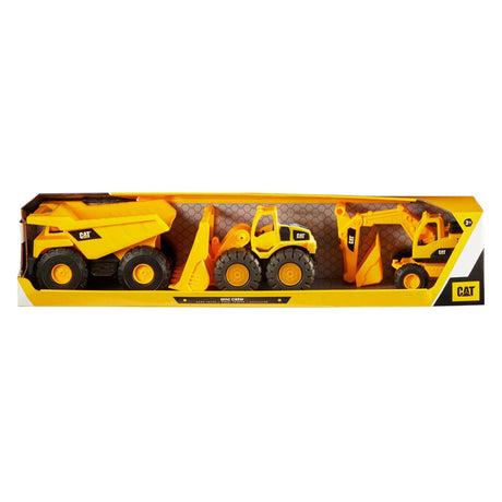 Cat mini crew construction vehicles 18cm - 3pcs.
