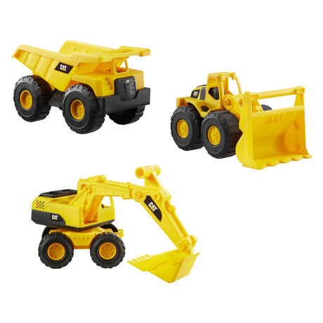 Cat mini crew construction vehicles 18cm - 3pcs.