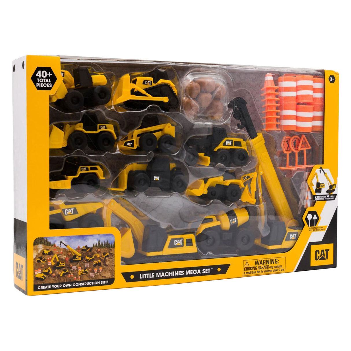 Cat little machines mega set of construction vehicles - 40 pcs.