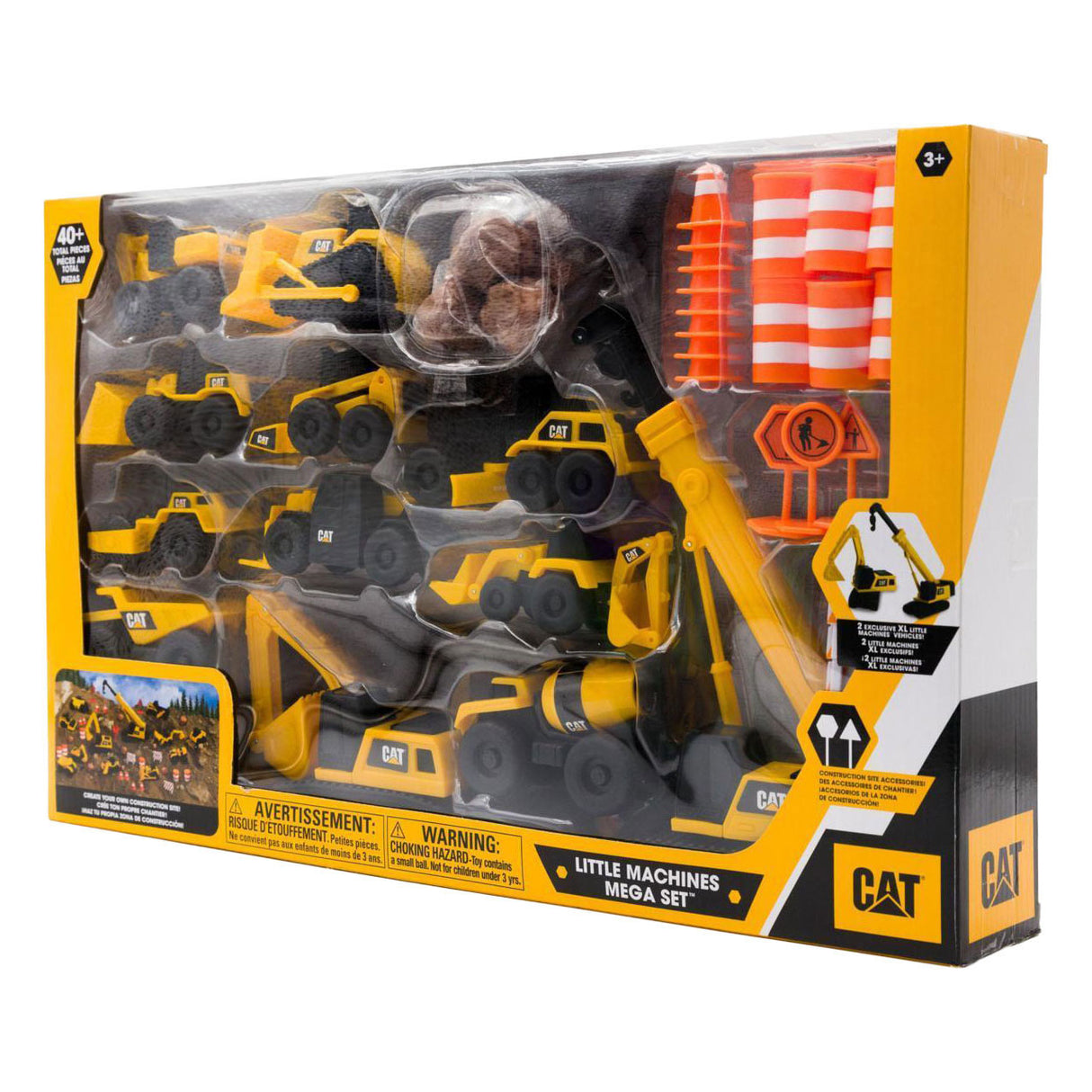 Cat little machines mega set of construction vehicles - 40 pcs.