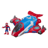 Super hero adventures spiderman jetquarters speelset