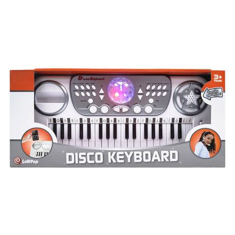 Imp disco keyboard 37 keys, discobal en hoofdmicrofoon