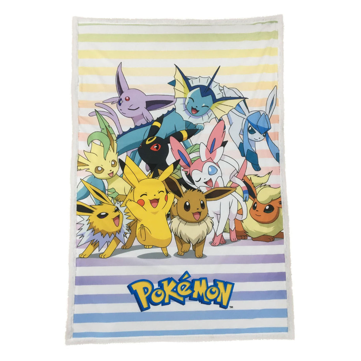 Pokémon pokemon evolutions flis pled 100x150cm