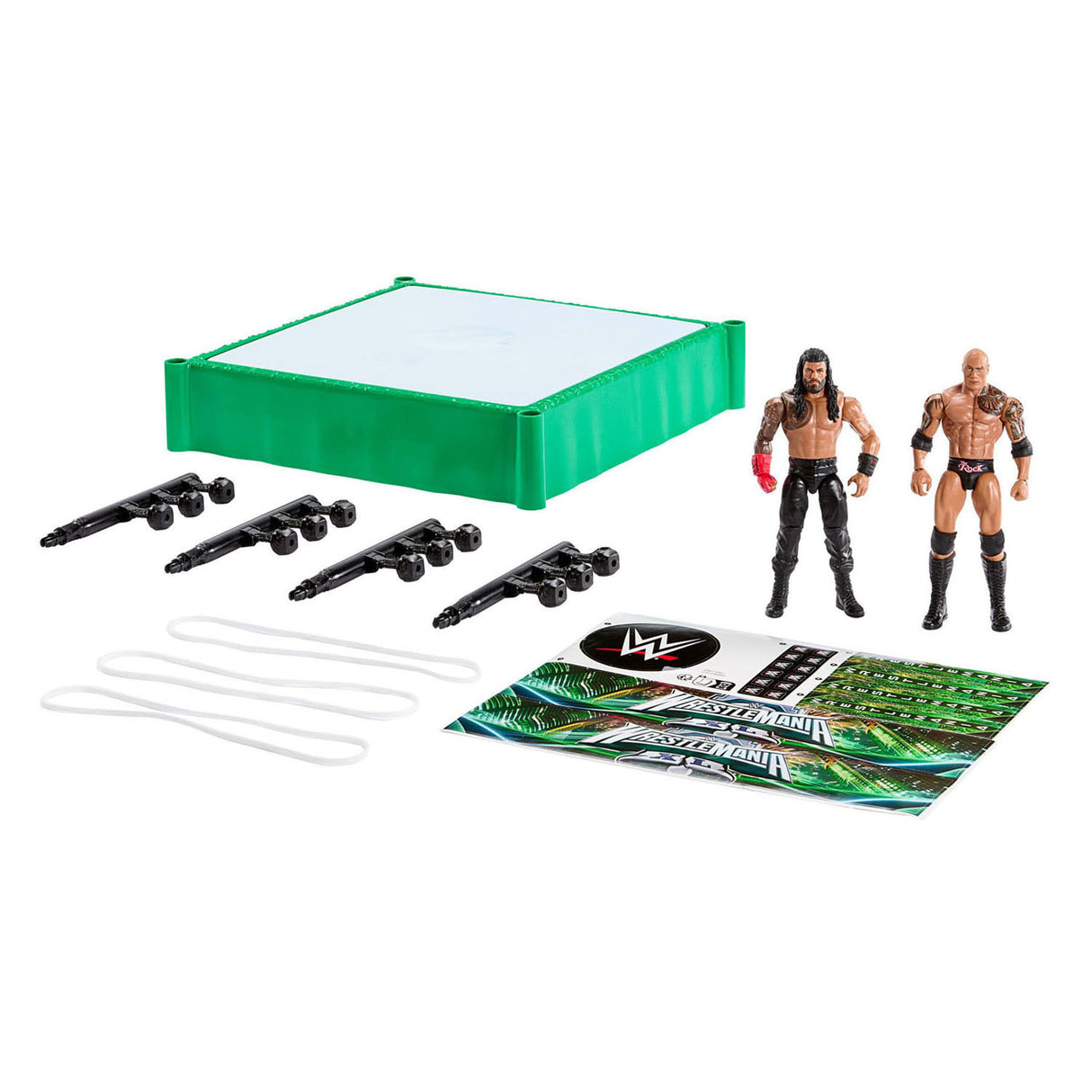 Mattel wwe vechtring met 2 speelfiguren