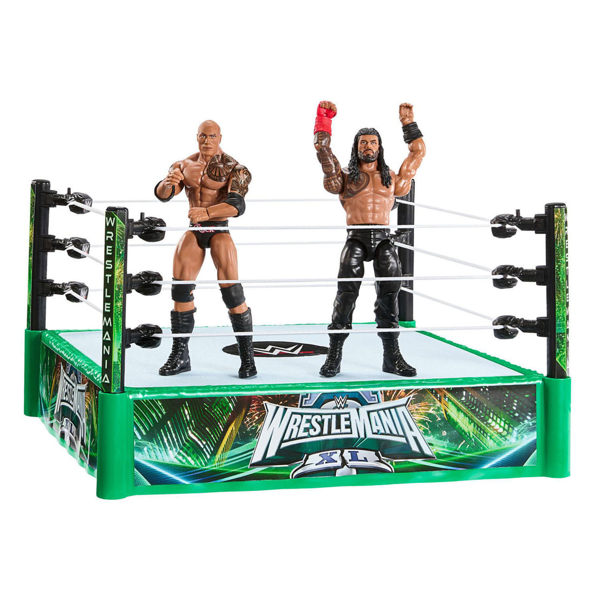 Mattel wwe vechtring met 2 speelfiguren