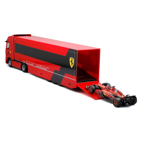 Burago iveco scuderia ferrari vrachtwagen - 1:43