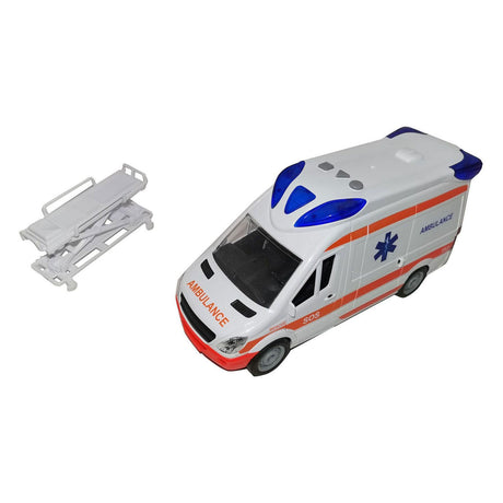Ambulance met licht en geluid - 27cm