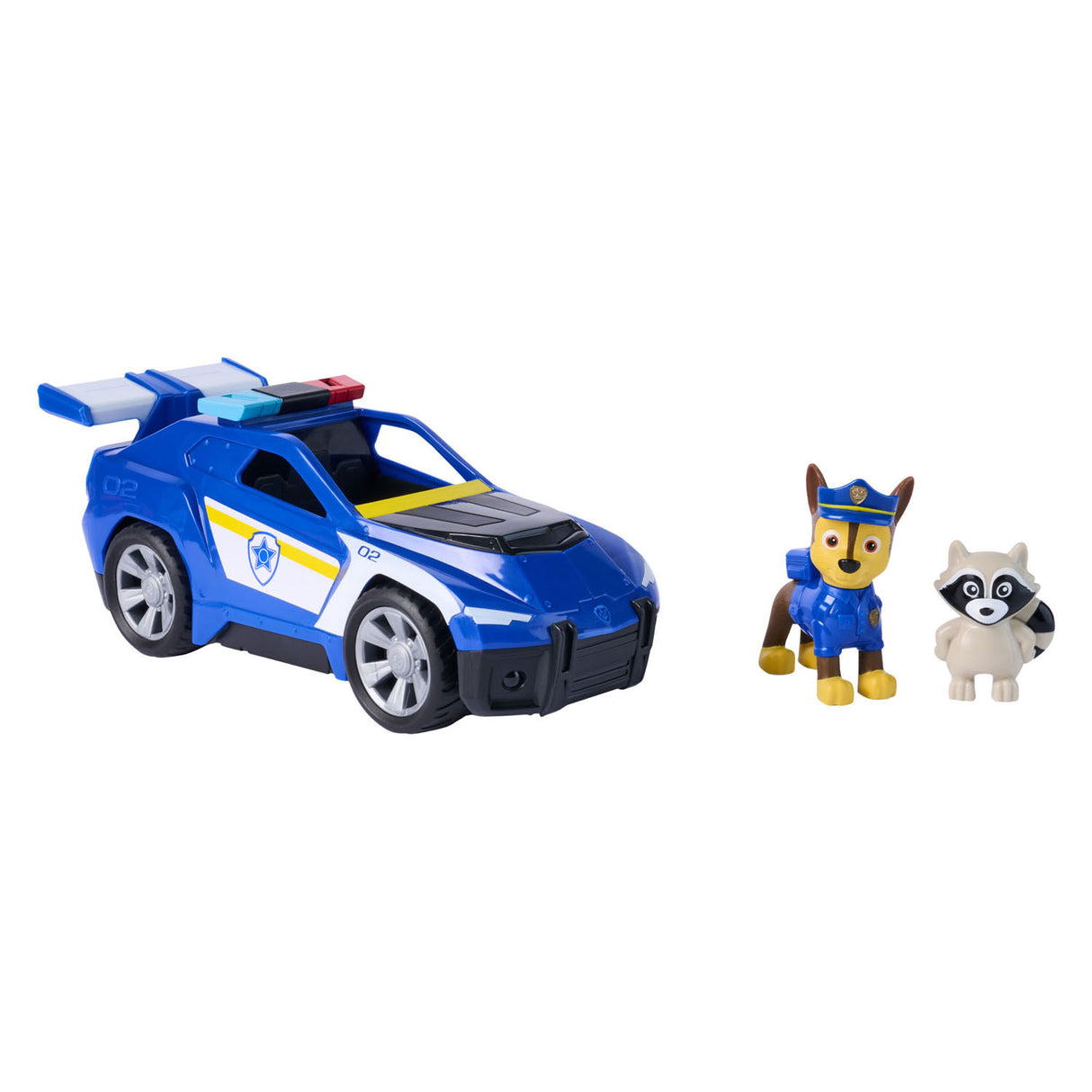 Paw patrol - search rescue - chase's vehicle with 2 figures pull-back function - toy vehicles