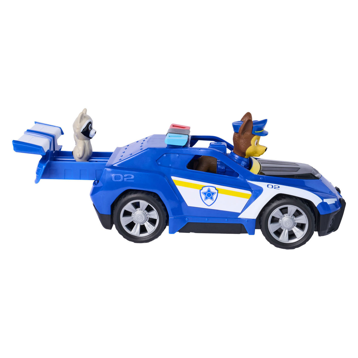Paw patrol - search rescue - chase's vehicle with 2 figures pull-back function - toy vehicles
