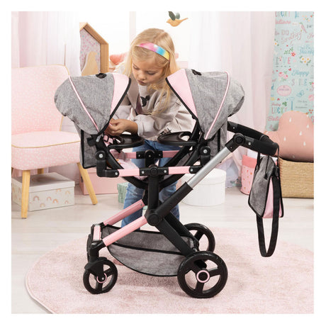 Xeo duo tweelingpoppenwagen - 46 cm